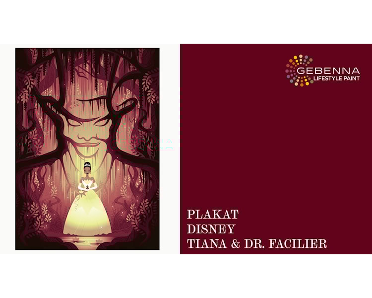 Plakat Disney Tiana og Dr. Facilier
